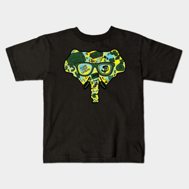 Make Your Legend Lee The Elephant Kids T-Shirt by HECREATES